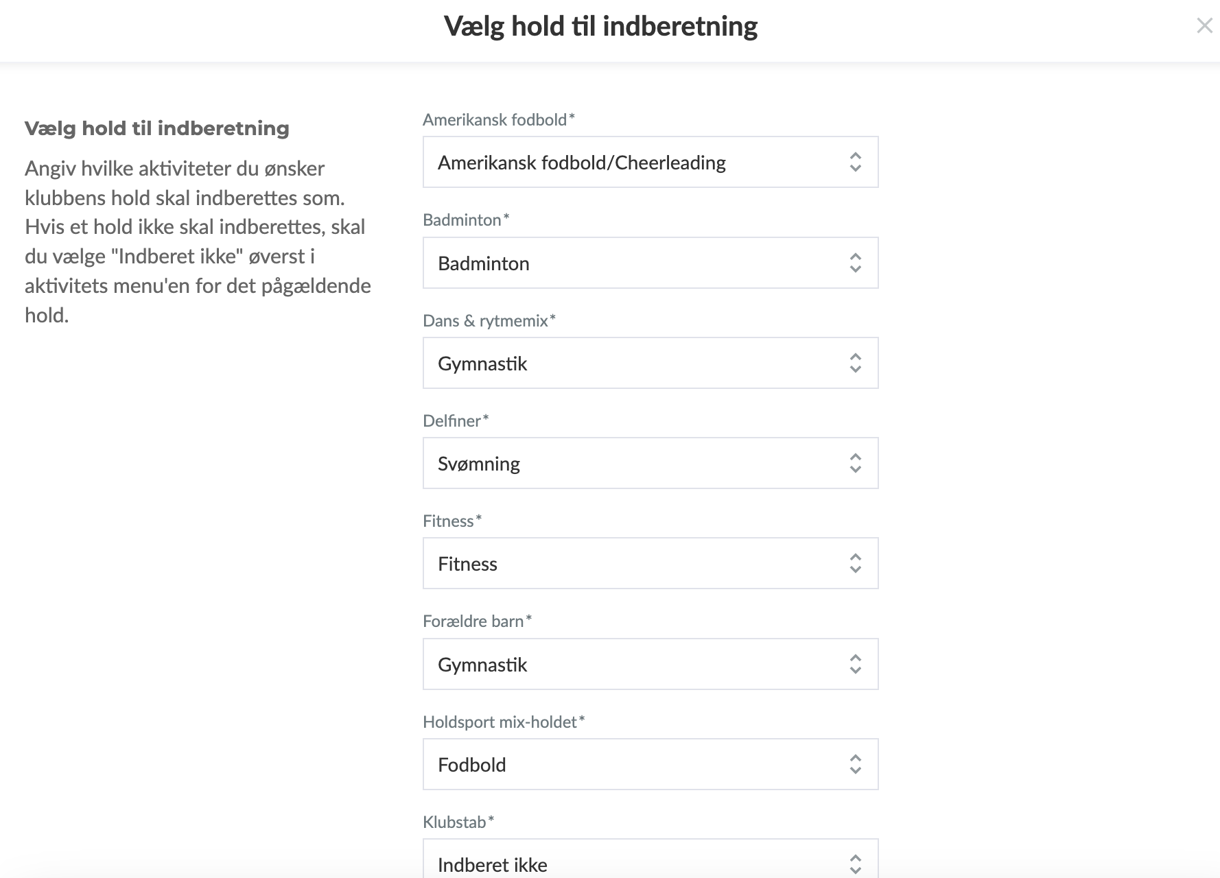 Start CFR-indberetning i Holdsport
